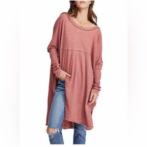 We The Free Dusty Rose Long Sleeve Tunic